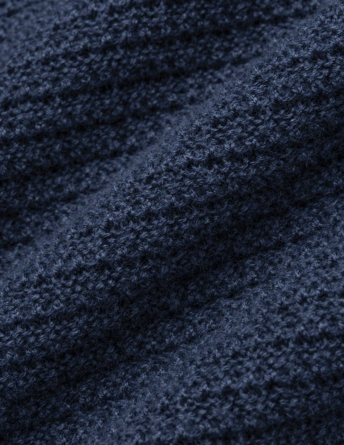 Structured Knit Cardigan Dark Navy